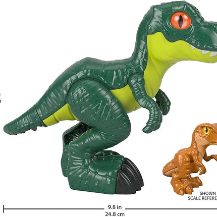 Fisher-Price Imaginext Jurassic World Dinosaur Toy T. rex XL Poseable Figure, 9.5 Inches Tall, Pretend Play Preschool Kids Ages 3+ Years