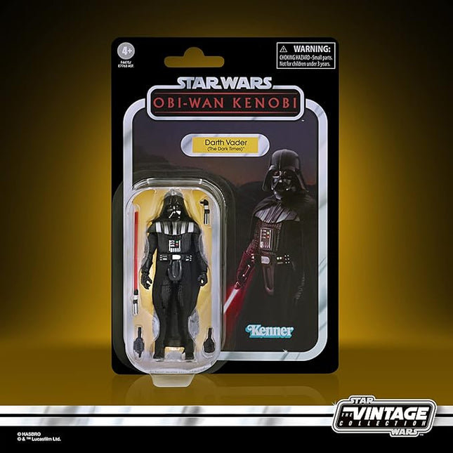 STAR WARS The Vintage Collection Darth Vader (The Dark Times) Toy, 3.75-Inch-Scale OBI-Wan Kenobi Figure, Toys Kids Ages 4 and Up