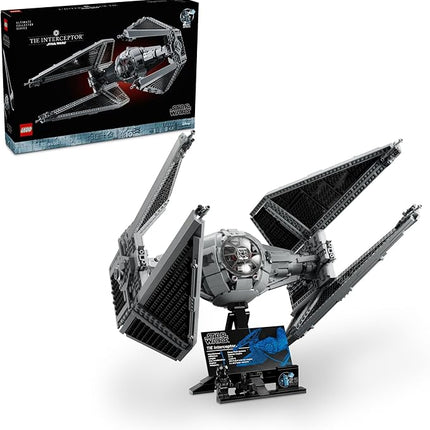 LEGO Star Wars Ultimate Collector Series TIE Interceptor Model Building Set, Star Wars Collectible with TIE Pilot Minifigure, Creative Build and Display Starfighter Set for Adults and UCS Fans, 75382