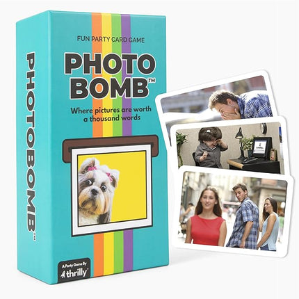 Photobomb The Meme Party Game of Hilarious Image Cards & Storytelling | Ages 13+ | 3–6 Players | 30 Min Playtime | Great for Fans of Storytelling Board Games & Party Nights