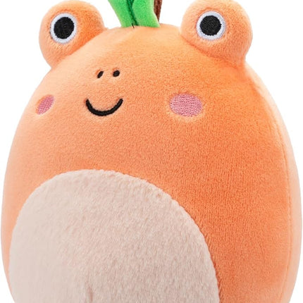 Squishmallows Original 5-Inch Fatima Peach Frog with Fuzzy Belly - Official Jazwares Plush
