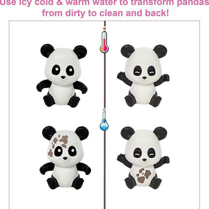 Barbie Careers Playset, Baby Panda Care & Rescue Set with Vet Fashion Doll, 2 Color-Change Pandas & 20+ Accessories