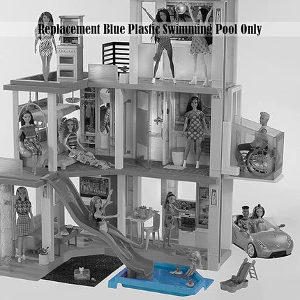 Replacement Part for Barbie Dreamhouse Playset - GRG93 ~ Replacement Blue Plastic Swimming Pool