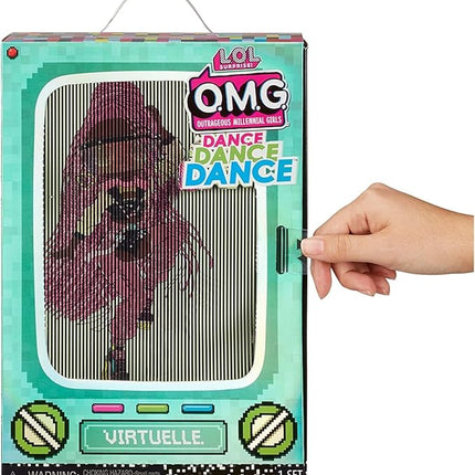 L.O.L. Surprise! OMG Dance Dance Dance Virtuelle Fashion Doll with 15 Surprises Including Magic Black Light, Shoes, Hair Brush Doll Stand and TV Package-Great Gift for Girls Ages 4+ Who Love to Dance