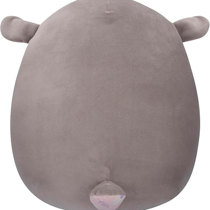 Squishmallows Original 12-Inch Elea Grey Lamb with Pink Floral Belly - Official Jazwares Plush