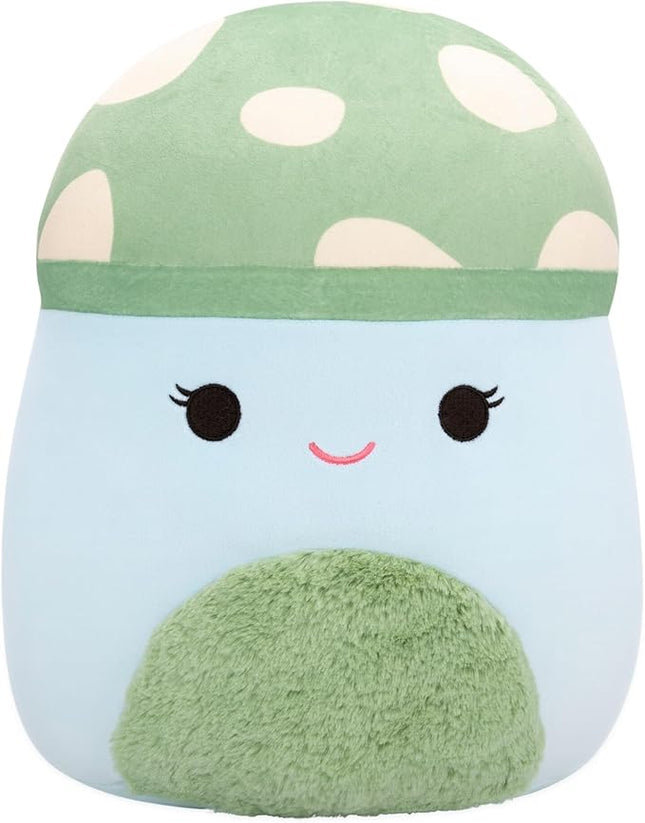 Squishmallows Original 12-Inch Bo Lynn Teal Spotted Mushroom - Official Jazwares Plush (Medium-Sized)
