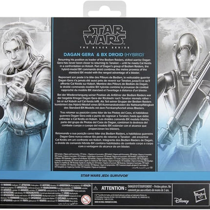 STAR WARS The Black Series Dagan Gera & BX Droid (Hybrid), Jedi: Survivor Gaming Greats Collectible 6 Inch Action Figure 2-Pack (Amazon Exclusive)