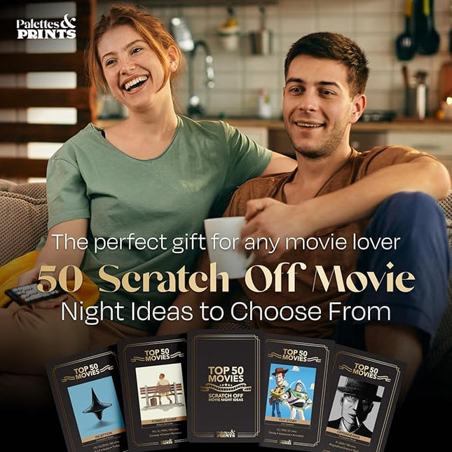 Fan Bundle: Top 50 & 50 Horror Movie Scratch Off Decks - Complete Challenge, Enhance Movie Nights!