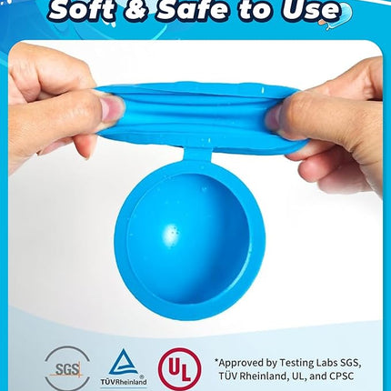 6PCS Reusable Water Balloons - Quick Fill Water Balls Toys For Toddler Age 4-8 - Refillable Self-Sealing Water Splash Bomb For Summer Party Pool Outdoor Beach Toys for kids Age 8-12