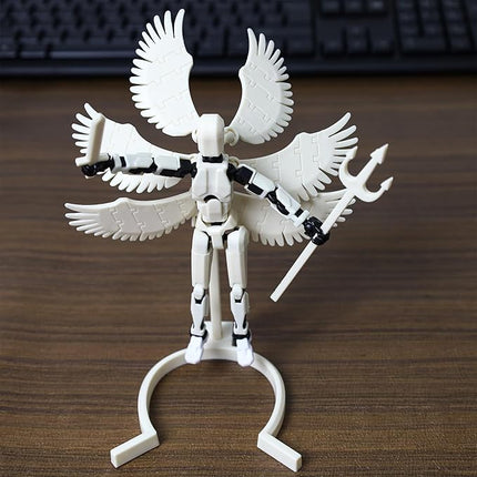 T13 Action Figure Set, 3D Printed Multi-Jointed, Titan 13 Action Figures, Multi-Articular Lucky Mobile Robot Nova T-13, Desktop Decorations for Game Lovers Toys