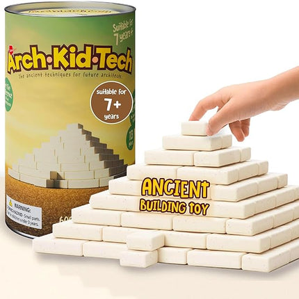 Taksa Toys Ancient Pyramid Egypt Stem Toys Educational Stackable Building Blocks Bricks for Kids Ages 7 8 9 10+ Years Old, Creative Architectural Learning Games, Montessori Toys for Children, 122 Pcs