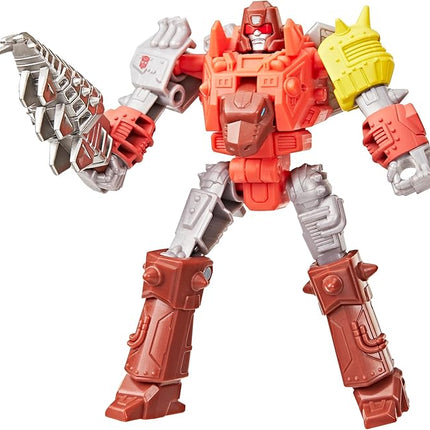 Transformers CYBERWORLD Dinobot Snarl Cyber Changers 4-Inch Action Figure, Quick Change to Dino Mode, Robot Toys for Boys and Girls 6 and Up