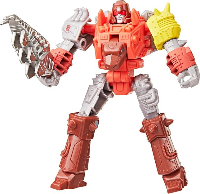 Transformers CYBERWORLD Dinobot Snarl Cyber Changers 4-Inch Action Figure, Quick Change to Dino Mode, Robot Toys for Boys and Girls 6 and Up