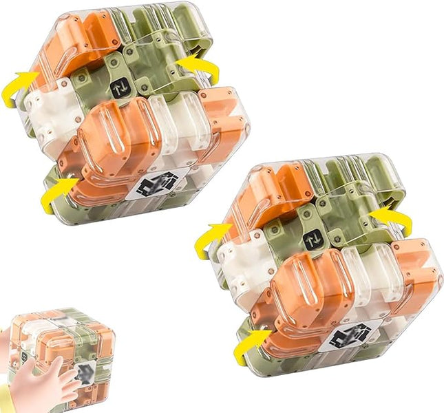 Large Labyrinth 3D Puzzles Maze Cube - Engaging Brain Teaser Toy, 3D Ball Maze, 3D Puzzle Ball Labyrinth Cube for Kids and Adults (2PCS)