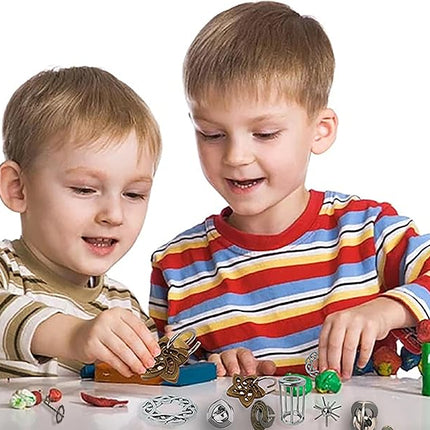 Metal Brain Teasers Puzzles 3PCS Unlock Interlocking Puzzles IQ Logic Test Disentanglement Educational Toy for Kids Adults