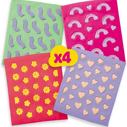 Play-Doh Barbie Flowers and Florals Accessory Pack, 4 Refill Pattern Sheets of Modeling Compound, 8 Fashion Accessories, Kids Arts and Crafts for Ages 5+