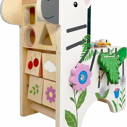 Teamson Kids Zebra Learn & Play Activity Center for Toddlers with Xylophone