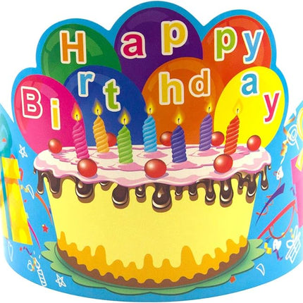 Fancy Land Birthday Crowns for Kids Family Birthday Classroom School VBS Party Supplies Pack of 30 Classroom Must Haves Kindergarten Preschool Pre K