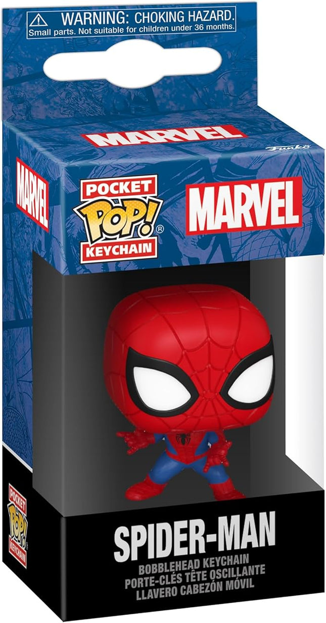 Funko POP! Keychain: Marvel - Spider-Man - Marvel Comics Novelty Keyring - Collectable Mini Figure - Stocking Filler - Gift Idea - Official Merchandise - Comic Books Fans - Backpack Decor