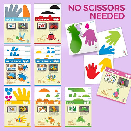 Arts and Crafts Kit for Toddlers Ages 3+ Years. Easy Animal Crafting for Kids