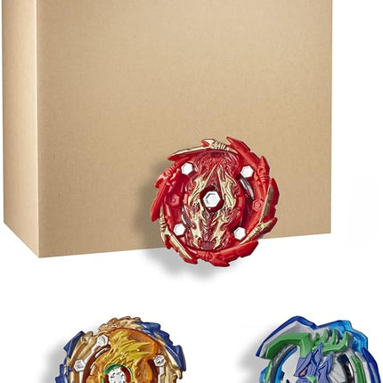 Beyblade Burst Rise Hypersphere Battle Hunters 3-Pack - Wizard Fafnir F5, Ogre O5, Bushin Ashindra A5 Battling Top Toys
