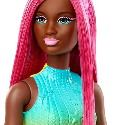 Barbie Unicorn Doll with 7-Inch-Long Magenta Fantasy Hair & Colorful Accessories for Styling Play, Themed Headband & Tail