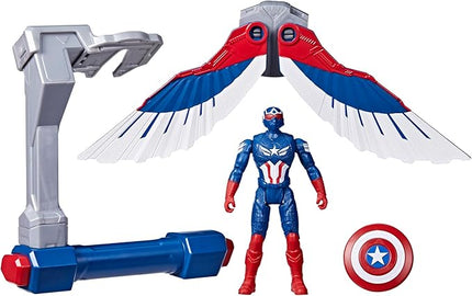 Marvel Epic Hero Series Captain America: Brave New World Flight Control Action Figure with Accessory, Super Hero Toys for Kids Ages 4+