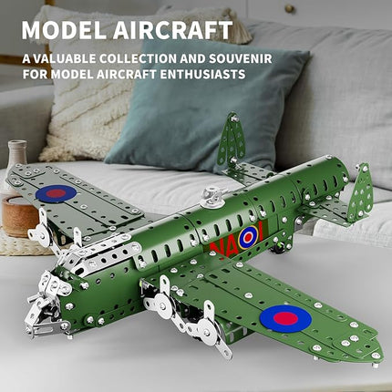 Lucky Doug STEM Building Projects Model Airplane Set - 389 Pieces STEM Project Building Toys for Kids Ages 8-12, Assembly Science Kit Educational Army Toys Gift for Kids Boys 8 9 10 11 12-16 Years Old