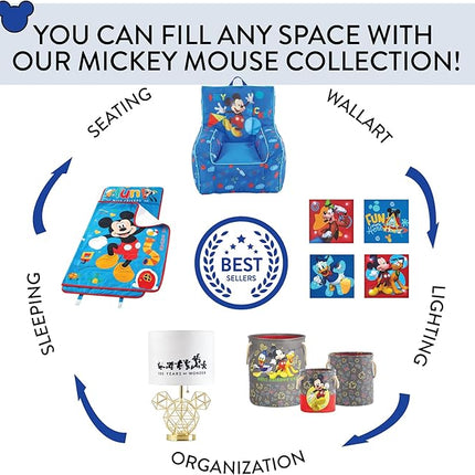 Super Soft Plush Toddler Quilted Nap Mat with Built in Blanket and Pillow