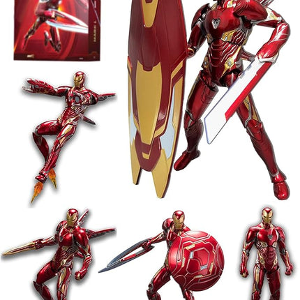 OVONNI 7 Inch MK50Ironman(Deluxe Version) Collectible Action Figure,All Joints Movable,Multi Weapon Accessories