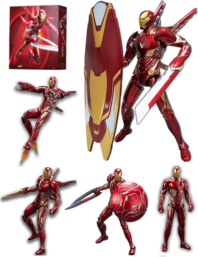 OVONNI 7 Inch MK50Ironman(Deluxe Version) Collectible Action Figure,All Joints Movable,Multi Weapon Accessories