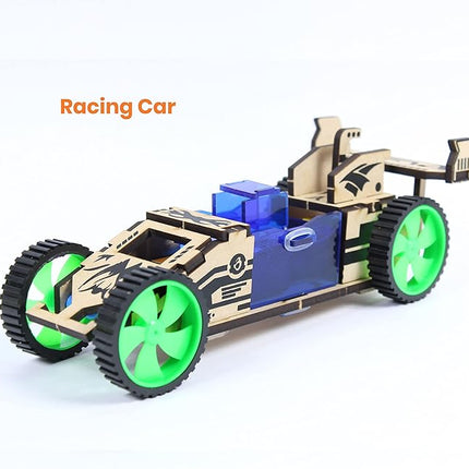 ButterflyEdufields 4in1 STEM Building Car Kits for Kids - DIY 3D Wooden Puzzle Toys, Educational STEM Gifts for Ages 6 to 12