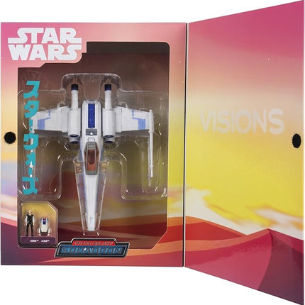 Star Wars Micro Galaxy Squadron Visions X-Wing - 5-Inch Vehicle with Two 1-Inch Micro Figure Accessories
