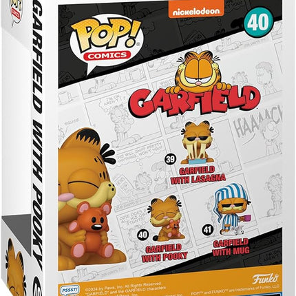 Funko POP! Comics: Garfield– Garfield with Pooky - Collectable Vinyl Figure - Gift Idea - Official Merchandise - for Kids & Adults - Cartoons Fans - Model Figure for Collectors and Display