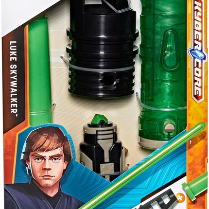 STAR WARS Lightsaber Forge Kyber Core Luke Skywalker, Officially Licensed Green Customizable Lightsaber, Toys for 4 Year Old Boys and Girls (Non-Electronic)