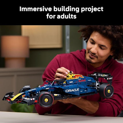 LEGO Technic Oracle Red Bull Racing RB20 F1 Race Car Model Kit - Building Set for Adults, Ages 18+ with Realistic Features - Gift for Birthdays - 42206