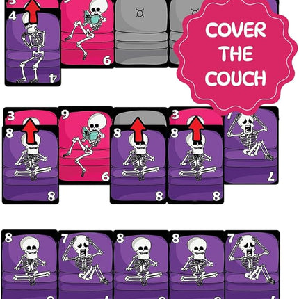Couch Skeletons Card Game - Quick and Easy 2 Player Game by The Dusty Top Hat