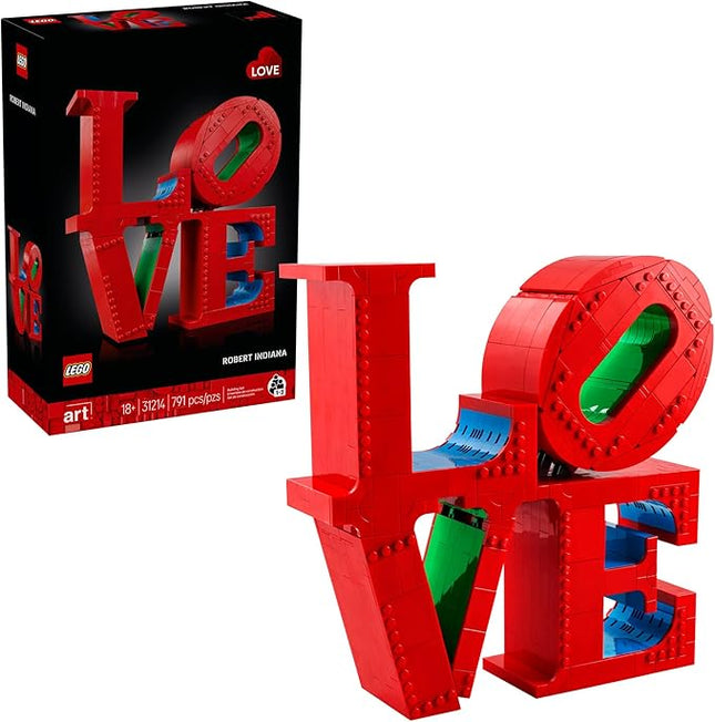 LEGO Art Love Collectible Building Set - DIY Kit for Adults, Ages 18+ - Gift for Birthdays - Home Decor to Display on Table - 31214