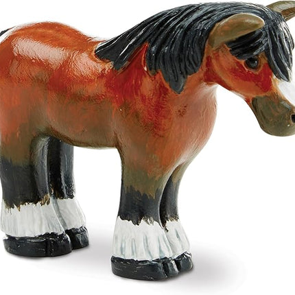 Melissa & Doug Created by Me! Horse Figurines Craft Kit (2 Resin Horses, 6 Paints, Paintbrush)