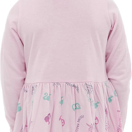 Barbie Dress | Short Sleeve Girls Unicorn Dress | Skater Dress for Girls