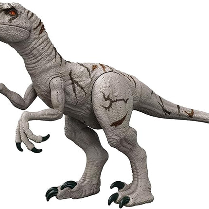 Mattel Jurassic World Super Colossal Atrociraptor Action Figure, 3-foot Long Dinosaur Toy with Eating Feature