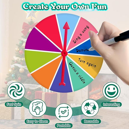 Family Board Word Games for Kids & Adults w/Display Timer, Fast Paced 24-Letter Learning Party Card Game with Spinning Penalty Wheel, 2 Modes & 220 Topics, Xmas & Birthday Gifts, Green