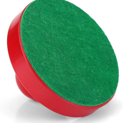 Table Air Hockey Red Pushers and Pucks Set, Plastic Air Hockey Goalies Pushers Pucks Set for Standard Air Hockey Tables