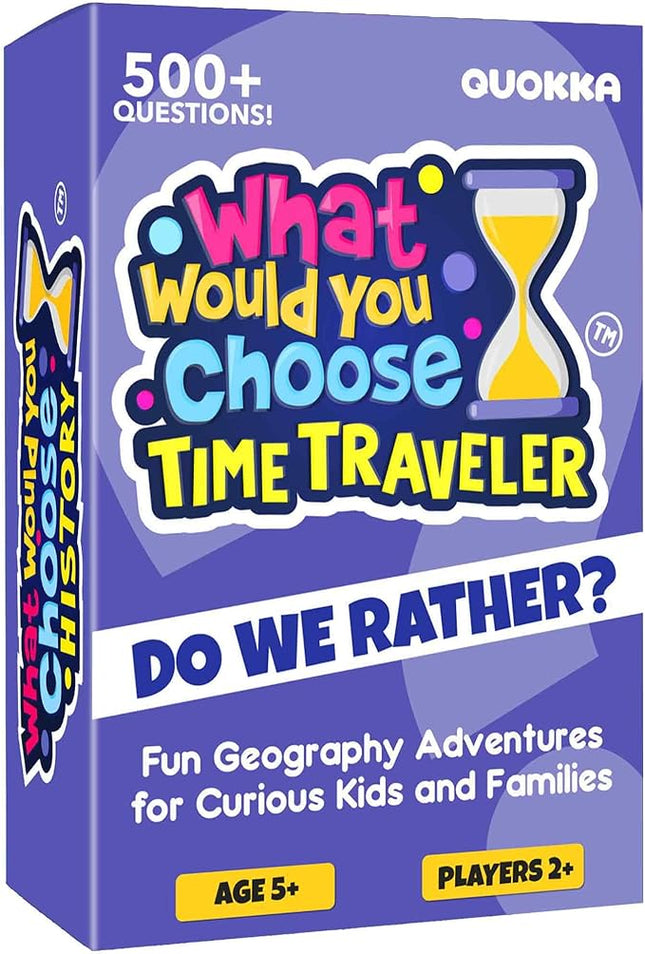 QUOKKA Board Game for 8-12 Year Olds - History Edition - Family Card Game for Kids Ages 5-8 - What Would You Choose | Pick Your Answer | Get to Know You - Fun Game Night for Boys & Girls