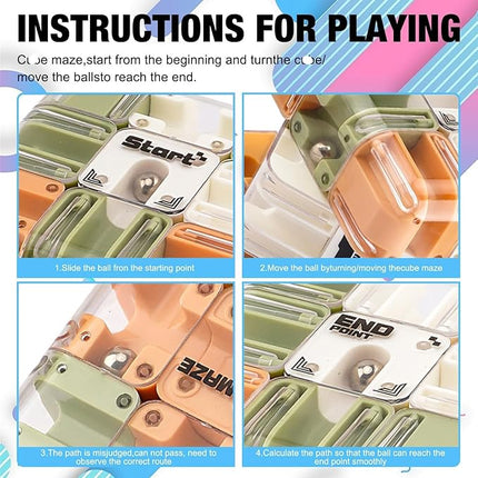 Large 3D Labyrinth Puzzle, Engaging Brain Teaser Toy, Mind Teaser Challenge Game, Cultivate Logical Thinking
