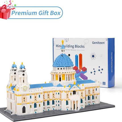 Building Blocks Set, St Paul's Cathedral Model Building Kit 7053 PCS Architecture Collection Micro Mini Blocks