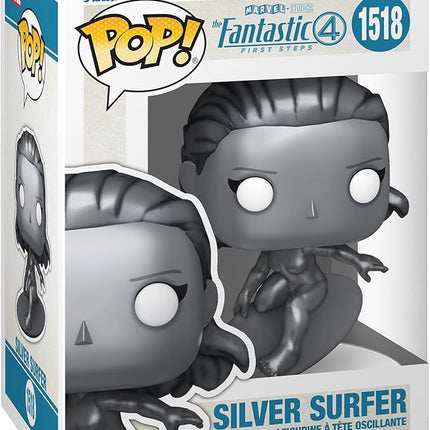 Funko Pop! Marvel: The Fantastic Four: First Steps - Silver Surfer - Fantastic Four (2025) - Collectable Vinyl Figure - Gift Idea - Official Merchandise - Toys for Kids & Adults - Movies Fans