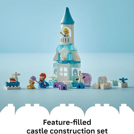 LEGO DUPLO Disney Anna and Elsa’s Frozen Castle Party - Toddler Toy for Girls and Boys 2+ - Building Blocks for Pretend Play and Sensory Development - Preschool Learning Gift for Kids - 10455