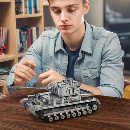 DAHONPA Panzer-Ⅳ Tank Army Building Block(1328 PCS),WW2 Military Historical Collection Model with Soldier Figures,Toys Gifts for Kid and Adult.