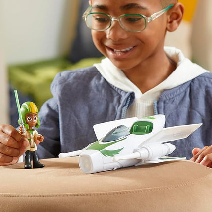 Star Wars: Young Jedi Adventures Jedi Pilot Kai Brightstar, 4-Inch Scale Action Figure Ship, Toys, Preschool Toys for 3 Year Old Boys & Girls